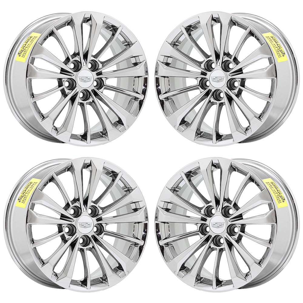 18" Cadillac CT6 Bright Chrome wheels rims Factory OEM set 4761 4815